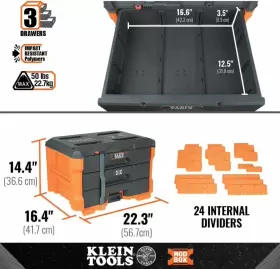 54823MB KLEIN TOOLS Modbox Drawer Toolbox Modular Tool #3