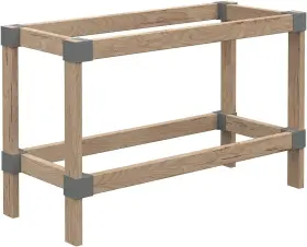 2X4WRKBNCH-GRY KNAPE VOGT Yourself Workbench Kit