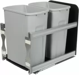 USC15-2-35PT KNAPE VOGT Cabinet Close Trash Platinum