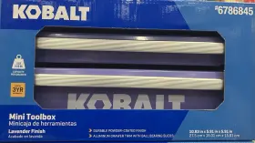 194767561017 KOBALT Mini Toolbox Powder Coated Finish Drawers