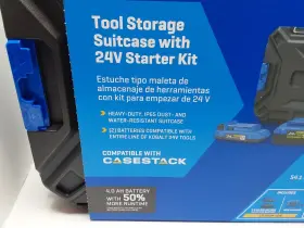 195532005170 KOBALT Tool Storage Suitcase Starter Battery Kit #2