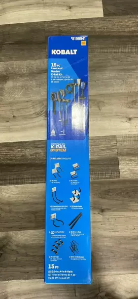 5198941 KOBALT Rail Lawn Garden Storage Kit