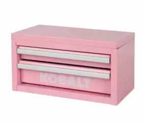 54422 KOBALT Mini Steel Tool Box Pink Craft Storage