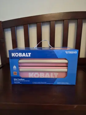 56095 KOBALT Mini Toolbox Drawer Pink