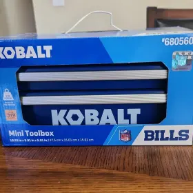 680560 KOBALT Mini Toolbox Nfl Buffalo Bills Handle