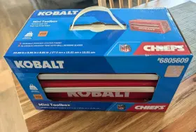 6805609 KOBALT Mini Toolbox Kansas Chiefs Nfl