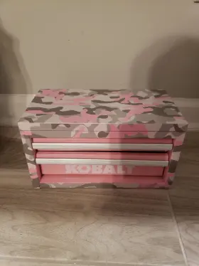 820909552321 KOBALT Mini Pink Camo Tool Box