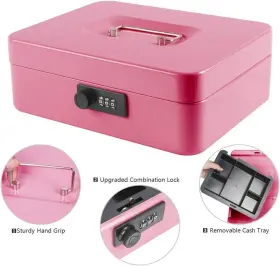 Gt-cbc-l-pink KYODOLED Safe Cash Box Combination Lock #2