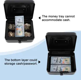 Gt-cbc-m-black KYODOLED Cash Box Combination Lock Safe #2