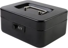 Gt-cbc-m-black KYODOLED Cash Box Combination Lock Safe