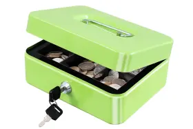 P0229 KYODOLED Cash Box Tray Safe Lock Limegreen