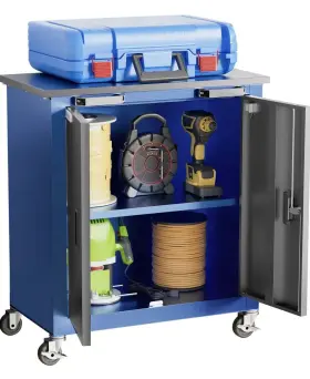 G-02M LARBANKE Tool Chest Doors Shelves Lockable Steel Garage #3