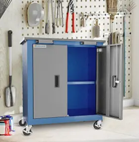 G-02M LARBANKE Tool Chest Doors Shelves Lockable Steel Garage