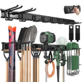 HOOKIT-4RAIL LBT Garage Tool Organizer Wall Mount Garden