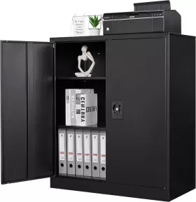 RXZXL12 LETAYA Storage Cabinets Lock Door Shelves Organizer