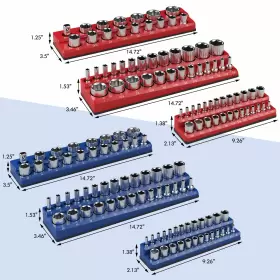 629721812985 LIFEZEAL Pack Magnetic Socket Organizer Set #2