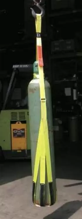 GBS1N LIFT-ALL Gasbottlesling Ylw Vertical Nylonwebbing #2