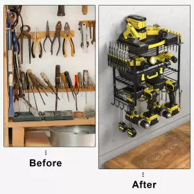 793087626033 LMAIVE Power Tool Organizer Alloy Steel Storage #3