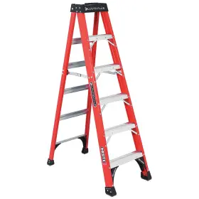 FS1406HD LOUISVILLE LADDER Stepladder Fiberglass Cap
