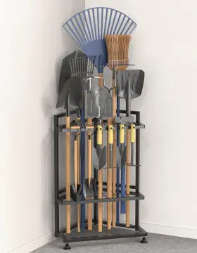 TRI-01 LOVIND Garden Tool Organizer Corner Yard