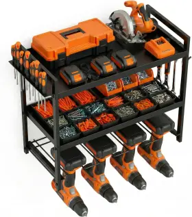 445019037020 LYLOVOLJOVO Tool Organizer Drill Rack Wall
