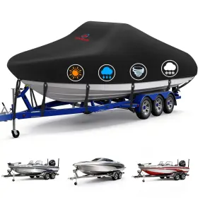 BTC-16185-94-BLK M-COMNOVA OUTDOORS Boat Cover Beam Up