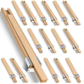 MAITYS-LMCDRGGH6 MAITYS Wooden Drawer Slides Bottom Mount Log