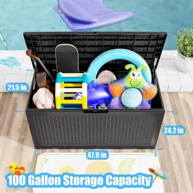 800689623626 MAIUSCOLI Gallon Waterproof Storage Box Deck #2