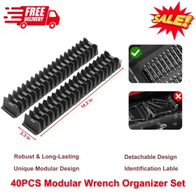 ZL184 MATSCOVER Modular Wrench Organizer Labels Tool Drawer