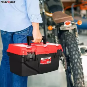 M08911 MAXPOWER Tool Box Tray Dual Lock Secure Storage #3