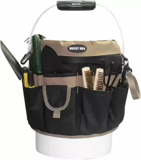 768563622359 MELOTOUGH Tool Organizer Pockets Gallon Khaki #2