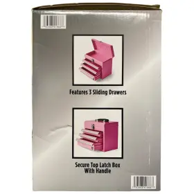 984211935 STEEL Drawer Powder Coated Tool Box Pink #2