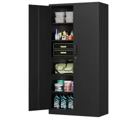 Dms-hgg MIIIKO Garage Storage Cabinet Doors Shelves Tall Tool