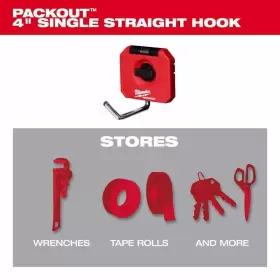 48-22-8328 MILWAUKEE Packout Single Straight Hook Tool Holder #3