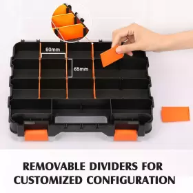 34-COMPARTMENTS MIXPOWER Double Organizer Impact Polymer #3