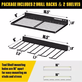 689851370540 MOOMSINE Power Tool Organizer Wall Cordless #3