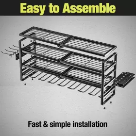 PTO4 MOOMSINE Power Tool Organizer Wall Mount Battery Holder #3