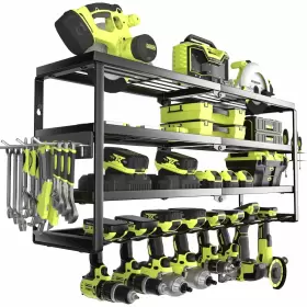 PTO4 MOOMSINE Power Tool Organizer Wall Mount Battery Holder