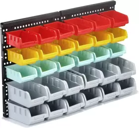 313023495488 MULSAME Garage Storage Bins Wall Rack Organizer