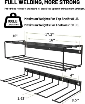 689743338436 POWER Tool Organizer Storage Rack Cordless Drill #2