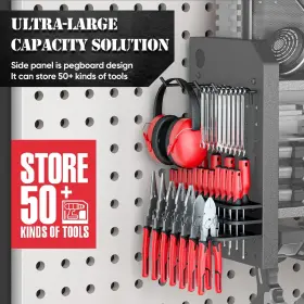 666186844762 NACIAL Power Tool Organizer Wall Mount Drill #3