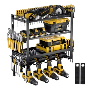 GJJ02-BK NACIAL Power Tool Organizer Wall Mount Drill Holder
