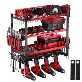 GJJ02-RD NACIAL Power Tool Organizer Wall Mount Drill Holder