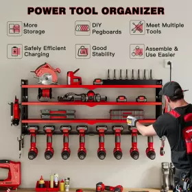 689550989074 NATTYDOT Power Tool Organizer Wall Mount Station #2