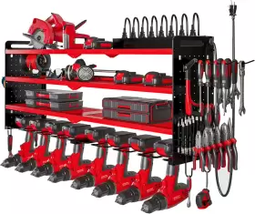 689550989074 NATTYDOT Power Tool Organizer Wall Mount Station