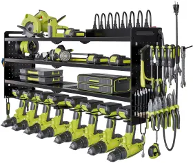 TR001B NATTYDOT Power Tool Organizer Wall Mount Charging