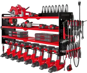 TR001R NATTYDOT Power Tool Organizer Wall Mount Charging