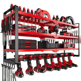 TR008 NATTYDOT Power Tool Organizer Wall Mount Garage Storage