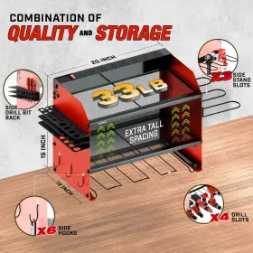 198168811566 NOKHBA Modular Power Tool Organizer Wall Mount #2