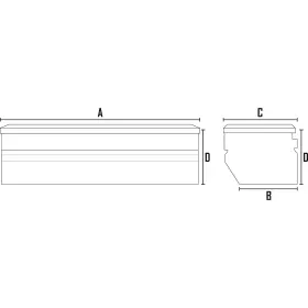 2938300 NORTHERN TOOL Chest Box Diamond Plate Handle #3